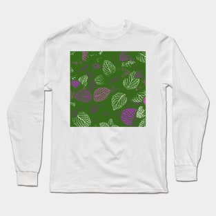 Autumn, Leaves Pattern 21 Long Sleeve T-Shirt